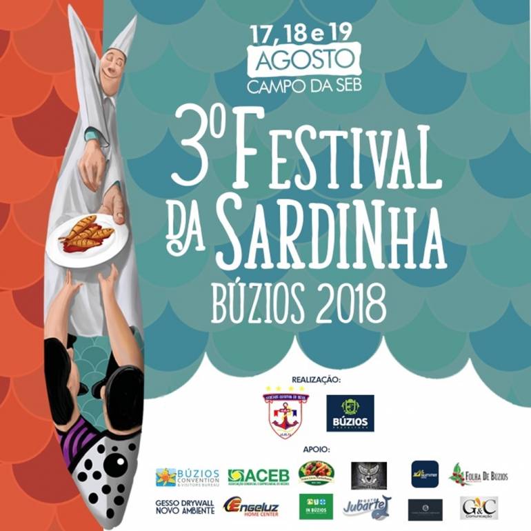 3o. Festival da Sardinha de Búzios inicia nesta sexta-feira