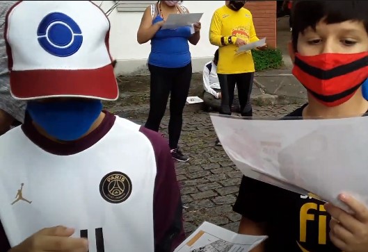 crianças largada