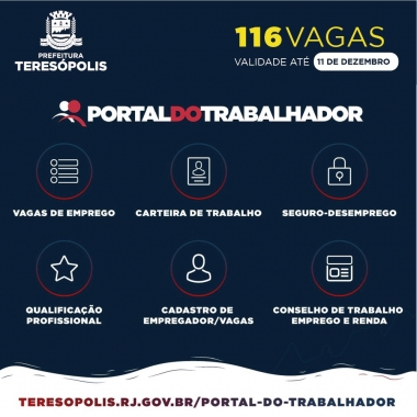 Programa &lsquo;Emprega Ter&ecirc;&rsquo; divulga as oportunidades de emprego