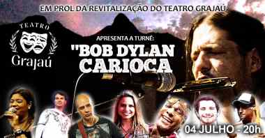 Cartaz do show de abertura da Turnê &#039;O Bob Dylan Carioca (Luciano Terra)