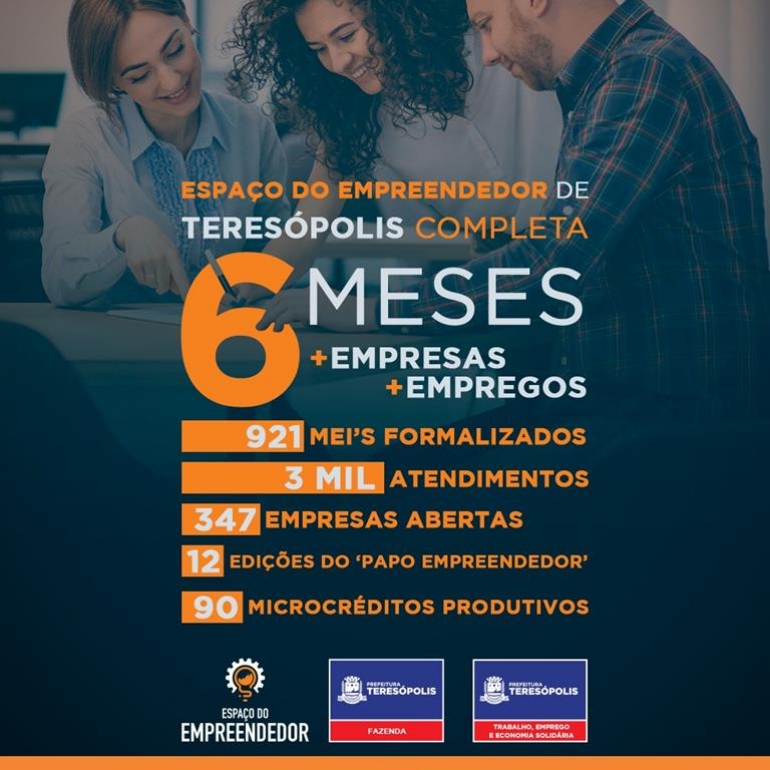 Espaço do Empreendedor de Teresópolis completa 6 meses. Local registrou quase mil MEI’s formalizados no período