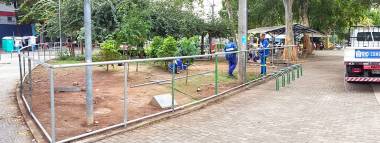 Parcão do Grajaú em construção