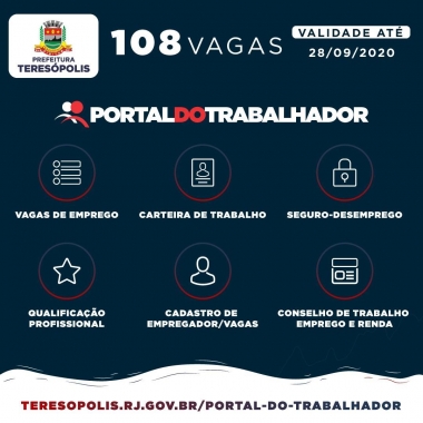 SINE TERES&Oacute;POLIS ANUNCIA 82 VAGAS DE EMPREGO