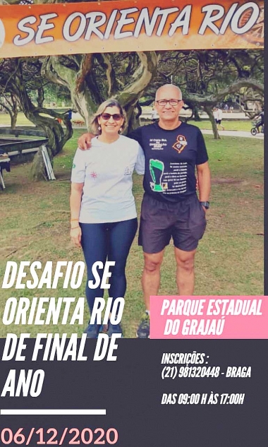 Encontro, corrida e confraterniza&ccedil;&atilde;o de encerramento do circuito Se Orienta Rio 2020 no Parque Estadual do Graja&uacute;