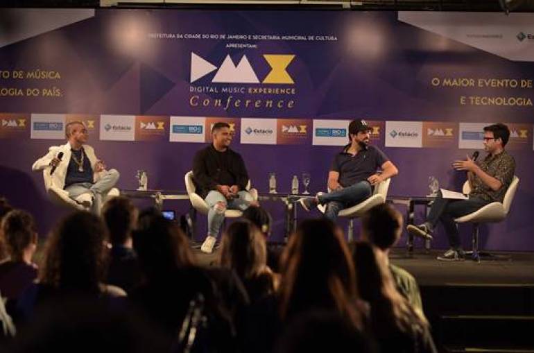 Imagens da edição do DMX 2017 talk com Mc Guimê, Kondizilla, Sorocaba e o Jornalista Fernando Luna