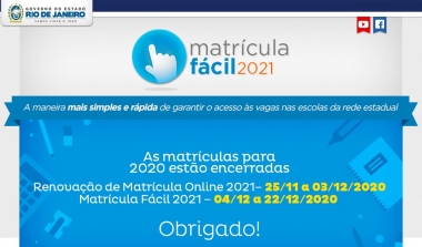 Renova&ccedil;&atilde;o da matr&iacute;cula para a rede estadual come&ccedil;a nesta quarta-feira (25)