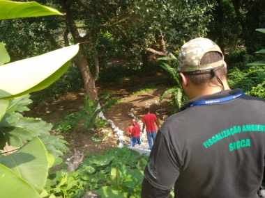 Secretaria de Estado do Ambiente e Sustentabilidade e Inea combatem irregularidade ambiental no Jardim Bot&acirc;nico