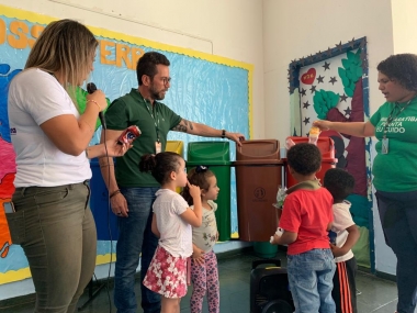 Educação ambiental na sala de aula em Mangaratiba