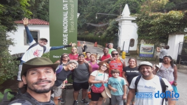 Fomos ao setor floresta do Parque Nacional da Tijuca e fizemos o mapa do Ouro e dos problemas que os administradores vêm enfrentando